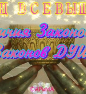 Отличия законов Ума от законов ДУШИ ОТЕЦ Всевышний ©АРиМА 08 06 23